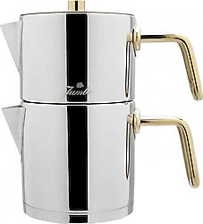 Jumbo Metalix Titanyum Gold Midi Boy Çaydanlık