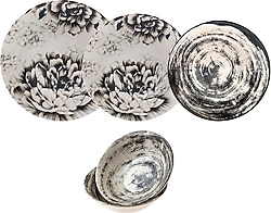 Jumbo Peony 6 Kişilik 24 Parça Yemek Takımı