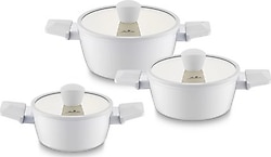 Jumbo Swiss Crystal Light Grey 6 Parça Midi Tencere Seti