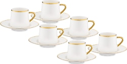 Jumbo Valetta Gold 6 Kişilik Kahve Fincan Takımı