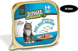 Jungle Balıklı Pate 100 gr 32'li Yetişkin Kedi Konservesi