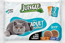 Jungle Çifte Lezzet 4x100 gr Yetişkin Kedi Yaş Maması