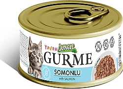 Jungle Gurme Somonlu 85 gr Yavru Konserve Kedi Maması