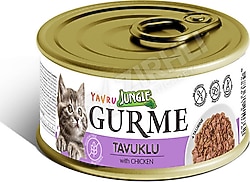 Jungle Gurme Tavuklu 85 gr Yavru Konserve Kedi Maması