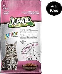 Jungle Junior Tavuklu 1 kg Yavru Kuru Kedi Maması - Açık Paket