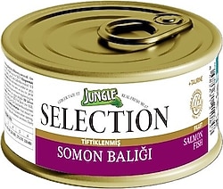 Jungle Selection Tiftiklenmiş Somonlu 70 gr Yetişkin Konserve Kedi Maması