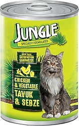 Jungle Tavuklu ve Sebzeli 415 gr Yetişkin Konserve Kedi Konservesi