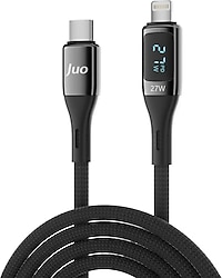Juo JCBL271 27 W 1 m Led Ekranlı Type-C to Lightning Hızlı Şarj Kablosu