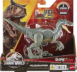 Jurassic World Epic Attack Velociraptor Figür HNC11