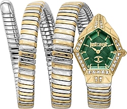 Just Cavalli Mesmerizing JC1L304M0065 Altın-Yeşil Kadın Kol Saati