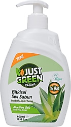 Just Green Organic Bitkisel Aloe Vera Özlü Sıvı Sabun 400 ml
