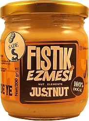 Justnut Sade Fıstık Ezmesi 200 gr