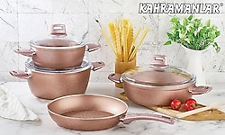 Kahramanlar Fiesta Rose 7 Parça Tencere Seti