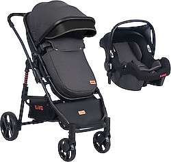 Kanz D-Go Siyah Travel Sistem Bebek Arabası