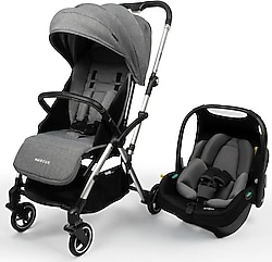 Kanz Marcus Heavy Grey Travel Sistem Bebek Arabası