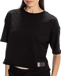 Kappa Authentic Lily 381X14W Kısa Kollu Bisiklet Yaka Crop Tişört