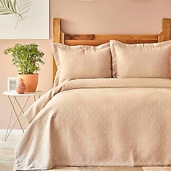Karaca Home Back To Basic Tek Kişilik Yatak Örtüsü Pudra