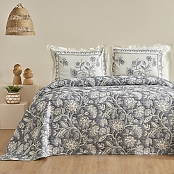 Karaca Home Clay İndigo Çift Kişilik Yatak Örtüsü Takımı