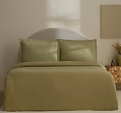 Karaca Home Farel Müslin Adaçayı Çift Kişilik Pike Takımı