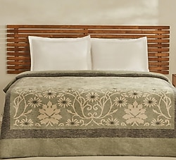 Karaca Home Flara Yeşil 200x220 cm Çift Kişilik Battaniye