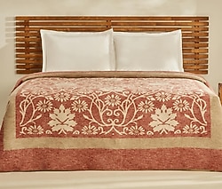 Karaca Home Flara Terracotta 200x220 cm Çift Kişilik Battaniye