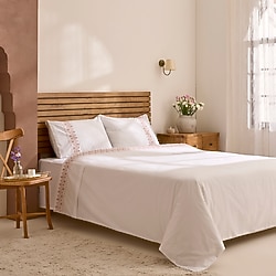 Karaca Home Merletto Kanaviçe Çift Kişilik Nevresim Takımı