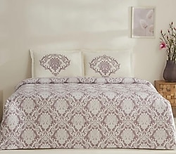 Karaca Home Nolven Mürdüm Çift Kişilik Yatak Örtüsü Takımı