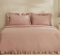 Karaca Home Pure Ruffle Çift Kişilik Nevresim Takımı