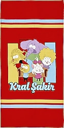 Karaca Home X Kral Şakir Sıkı Dostlar 75X150 cm Plaj Havlusu