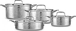 Karaca 3 Ply Powersteel Enzo 8 Parça İndüksiyon Tabanlı Çelik Tencere Seti