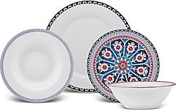 Karaca Ancient New Bone 24 Parça 6 Kişilik Yemek Takımı