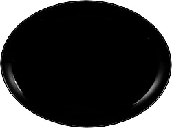 Karaca Swan 33x25 cm Kayık Tabak Black