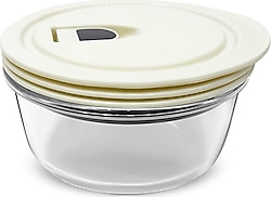 Karaca Cream 390 ml Vakumlu Saklama Kabı