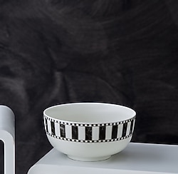 Karaca Damalı Porselen Noodle Kase 14 cm