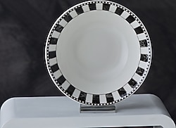 Karaca Damalı Porselen Salata Kasesi 14 cm