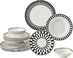 Karaca Elegance Bone Helsinki 24 Parça 6 Kişilik Yemek Takımı