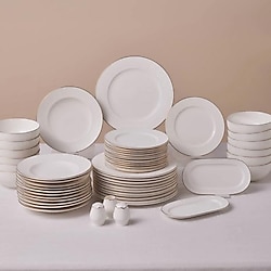 Karaca Elegance Bone Massimo 53 Parça 12 Kişilik Yemek Takımı