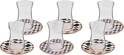 Karaca Enzo 6 Kişilik 12 Parça Çay Seti 165 ml