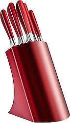 Karaca Flash Red 6 Parça Standlı Bıçak Seti