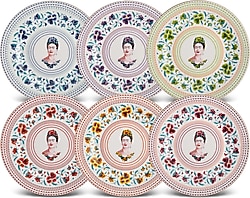 Karaca Frida Kahlo 6 Parça Porselen Pasta Seti 19 cm