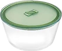 Karaca Green 2700 ml Yuvarlak Cam Saklama Kabı