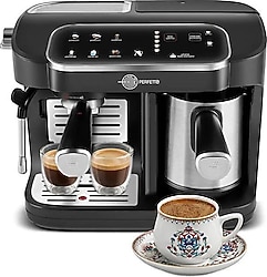 Karaca Hatır Perfetto Inox Türk Kahve ve Espresso Makinesi