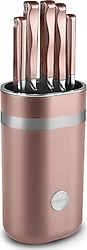 Karaca Mastermaid Rose Gold 6 Parça Standlı Bıçak Seti