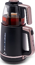 Karaca Maxi Tea XL 2in1 Roseberry Cam Demlikli 1700 W Çay Makinesi