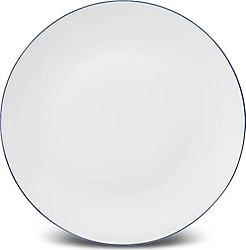 Karaca Milano Opal Cam Blue Rim 22 cm Pasta Tabağı