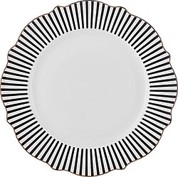 Karaca New Romantic İnce Çizgili 21 cm Pasta Tabağı