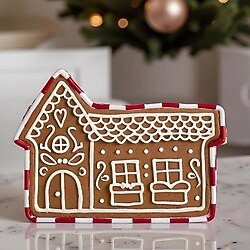 Karaca New Year Gingerbread Cottage House 26 cm Servis Tabağı
