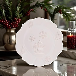 Karaca New Year Snowy 29 cm Servis Tabağı