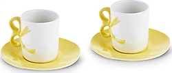 Karaca Ribbon 2 Kişilik Sarı Kahve Fincan Takımı