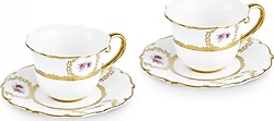 Karaca Royal Bone Elizabeth 2 Kişilik Çay Fincan Takımı
